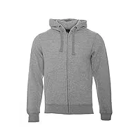 rock-it apparel veste à capuche sweat à capuche lourd travailleur hoodie zipper sweat à capuche pullover - pull homme - gris - 3xl