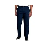 haggar pantalon pour homme de grande qualité sans repassage coupe classique taille extensible uni - bleu - 48w x 32l