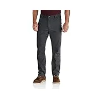carhartt homme rugged flex® rigby double-front pant jupon, shadow, 34w / 32l eu