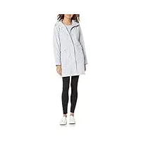 cole haan back bow packable hooded rain jacket, brume, xl femme