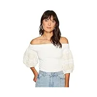 free people women's rock with it top ivory large