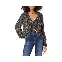 ag adriano goldschmied women's sia top, after dark multi, x-small