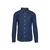 gant men's men's denim shirt in size 3xl navy
