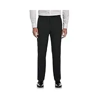 perry ellis pantalon de performance moderne pour homme, noir à carreaux, 32w x 32l