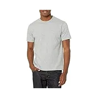 brooks brothers t-shirt à manches courtes en coton avec logo et col rond pour homme, gris clair chiné, s