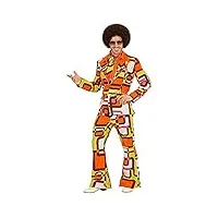 widmann 08961 costume uomo dance anni 70 s arancio tubes #0896