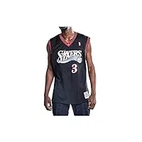 mitchell & ness t-shirt pour homme philadelphia 76ers | allen iverson 2000-01#3 - nba swingman