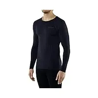 falke wool tech., sous-vêtement technique chemise sport homme, laine, bleu (dark night 6177), l (1 pièce)