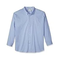 dockers chemise classique à manches longues pour homme confort flex (standard et grande taille), bleu delft – fin à l'extrémité, taille l