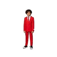 opposuits men suit ensemble de pantalon de costume d'affaires, red devil, 2 garçon