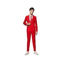opposuits men suit ensemble de pantalon de costume d'affaires, red devil, 16 garçon