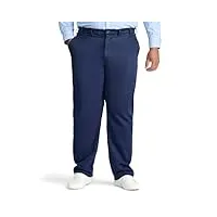 izod pantalon chino pour homme avec coupe droite - bleu - 46w x 34l