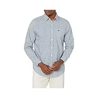 dockers chemise à manches longues signature comfort flex (standard grand) bouton bas, pembroke tattersall plaid, s homme