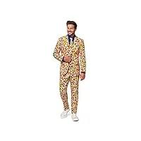 opposuits crazy prom suits for men – confetteroni – comes with jacket, pants and tie in funny designs costume d39homme, multicolore, 48 homme