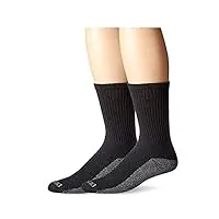 dickies men's multi-pack dri-tech moisture control crew socks chaussettes, noir (12 paires), l (lot homme