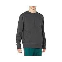 amazon essentials sweat-shirt à col rond en polaire (grandes tailles disponibles) homme, charbon chiné, m