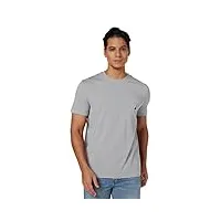 nautica solid crew neck short sleeve pocket t-shirt, gris, 1x homme