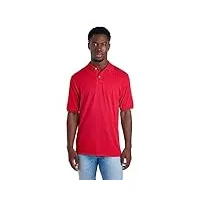 jerzees men's spot shield short sleeve polo sport shirt, true red, 2x-large