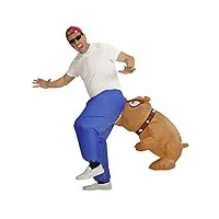 "biting bulldog" (airblown inflatable costume) (4 x aa batteries not included) - (one size fits most adult)