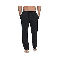 timone pantalon bas de pyjama vêtement 100% coton homme tpp-002(noir, l)