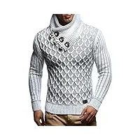 leif nelson ln-5385 pull en tricot pour homme - - small