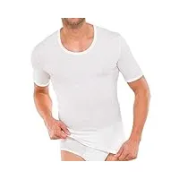 schiesser essentials finement côtelé t-shirt 5er paquet - blanc, 7 - xl