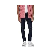 amazon essentials jean stretch confortable coupe skinny (déjà goodthreads) homme, bleu jean foncé, 40w / 32l