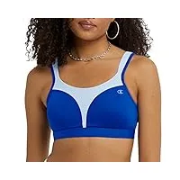 champion spot comfort full support sports bra soutien-gorge, opaque, surf the web/ocean front bleu, 110d femme
