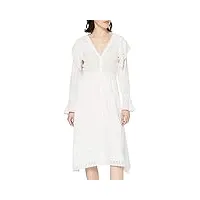 intropia p666vem06256010 robe, ecru (blanco roto 010), (taille fabricant:38) femme