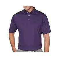 callaway basics short sleeve birdseye polo shirt, parachute violet, m homme