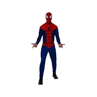 rubies - spider-man - marvel officiel - déguisement adulte classique spider-man. taille xl.costume adulte avec combinaison et cagoule
