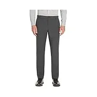 van heusen - pantalon - coupe slim flex à l'avant plat - pour homme - gris - 34w x 32l