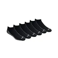 dickies dri-tech lot de 6 et 12 chaussettes anti-humidité décontractées, noir (6 paires), 6-12 homme