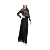 apart fashion midnight forrest-black-dip dye robe, noir/nude, 44 femme