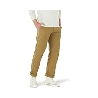lee – pantalon cargo pour homme performance series - marron - 33w x 34l