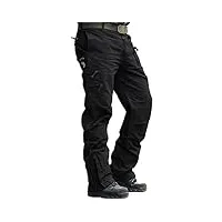 pantalon de travail pour home casual pantalon cargo pantalon de chantier pantalon de combat multi poches noir sport pantalon