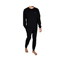 emporio armani underwear pyjamas basic loungewear pour homme, noir, small