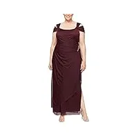 alex robe à épaules dénudées taille plus jupe froncée sur le côté kleid fr besondere anlsse, décoration de vin, 50 femme