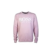 boss orange walker crew neck fleece top xx large light pastel pink