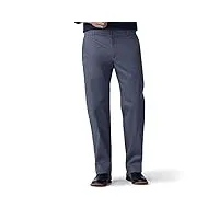 lee extreme motion pantalon droit à l'avant plat coupe, gris vintage, 33 w /30 l homme