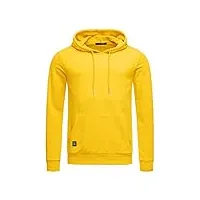 redbridge sweat à capuche sweatshirt avec poche frontale pull de base large gamme de couleurs jaune l
