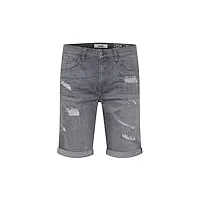 blend deniz short en jean pantalon court denim pour homme extensible coupe régulaire, taille:xl, couleur:denim grey (76205)