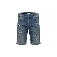 blend deniz short en jean pantalon court denim pour homme extensible coupe régulaire, taille:xl, couleur:denim middleblue (76201)