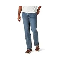 wrangler authentics men's regular fit comfort flex waist jean, slate, 32x29