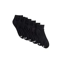 hanes chaussettes de sport cool comfort pour femme pointure 39, logo noir/rose, 9-11