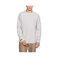 under armour unstoppable move light crew sweat à capuche homme blanc fr : s (taille fabricant : sm)