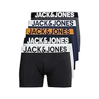 jack & jones set de 5 boxers pour homme sous-vêtements assortis - multicolore - medium