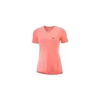 salomon xa tee t- t-shirt femme ,rose (desert flower) , s, lc1027500