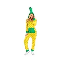 tipsy elves costume amusant pour halloween en forme d'ananas jaune - pour femme - taille xs