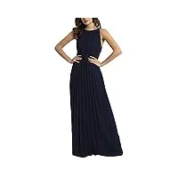 apart fashion plisseedress robe de soirée, bleu (nachtblau nachtblau), 36 (taille fabricant: 34) femme